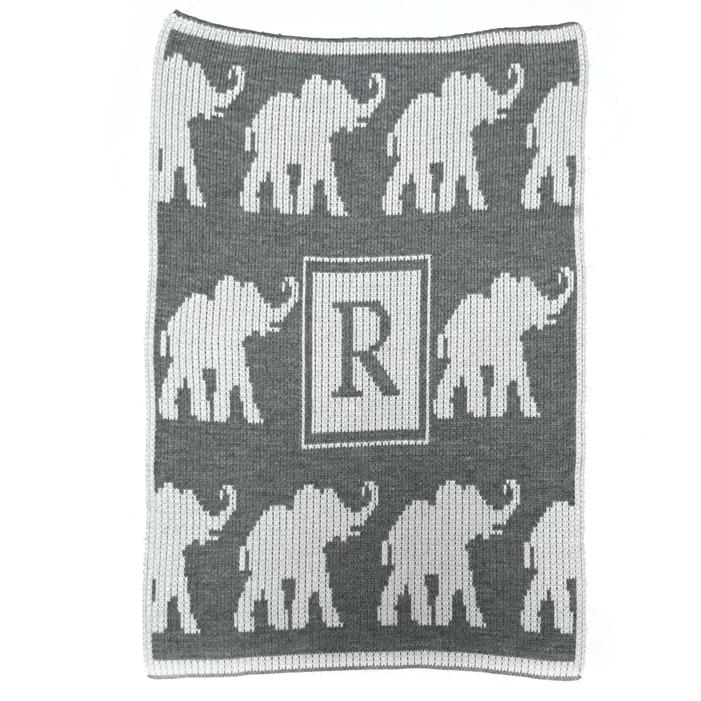Butterscotch Blankees ‘R’ Walking Elephant Stroller Blanket